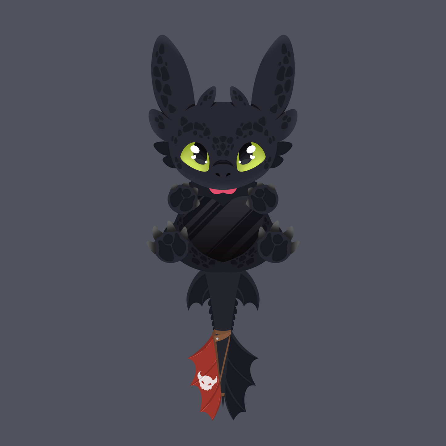 LARGE ITA BAG - Toothless (12x20)